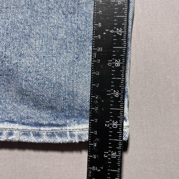 PAIGE Sasha Wide Leg Jeans Womens 25 Khristen Distressed Wash Blue High Rise - Picture 15 of 16